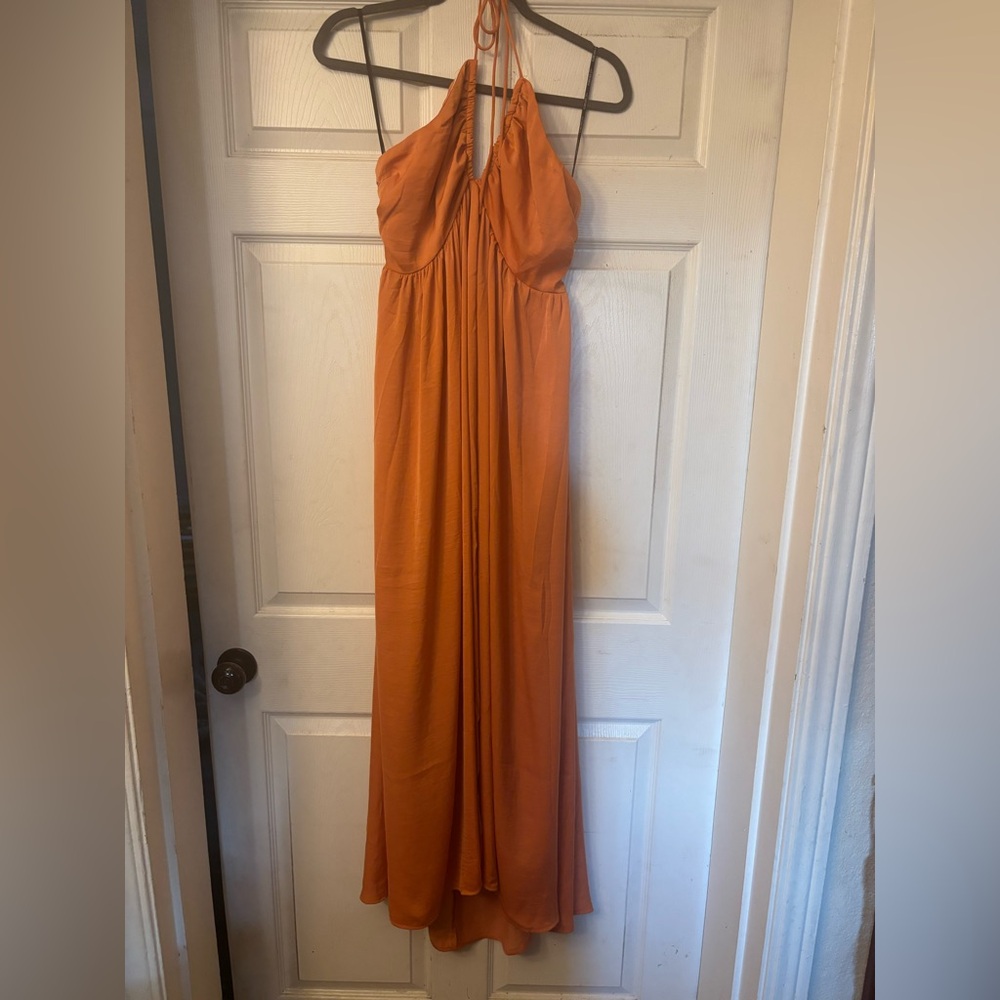 Forever 21 Vibrant Orange Backless Dress